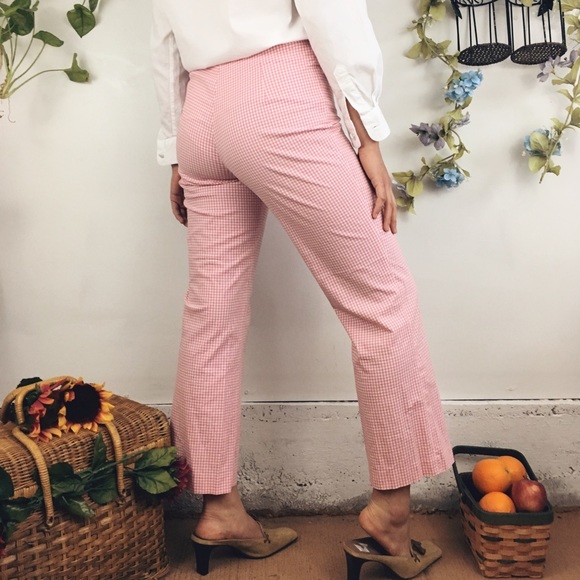 FINAL PRICE DROP Light Pink Gingham Trousers - Picture 4 of 6